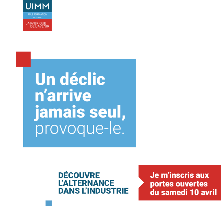 Un déclic n'arrive jamais seul, provoque-le. Découvre l'alternance dans l'industrie